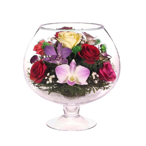 Цветочные композиции в стекле