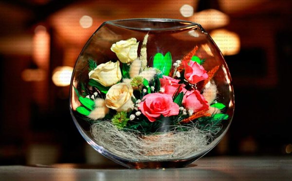 Круглые вазы