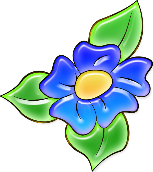 Цветы мультяшные