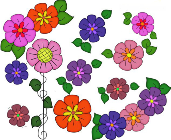 Цветочная Поляна мультяшная