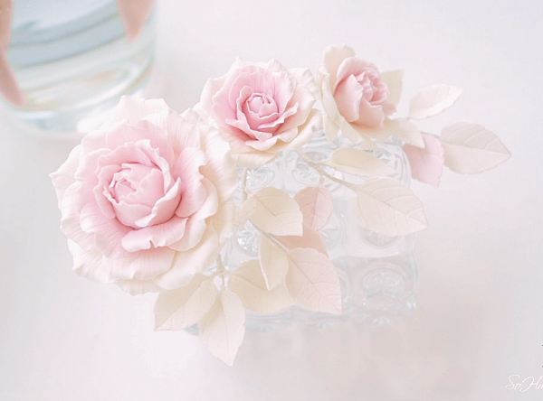 Нежные пастельные цветы