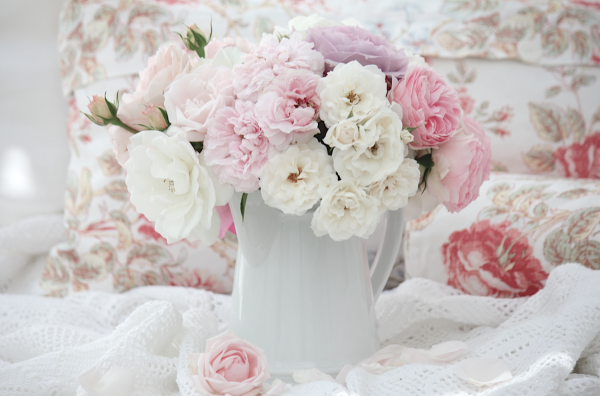 Красивые букеты в пастельных тонах