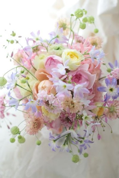 Цветы пастельных оттенков