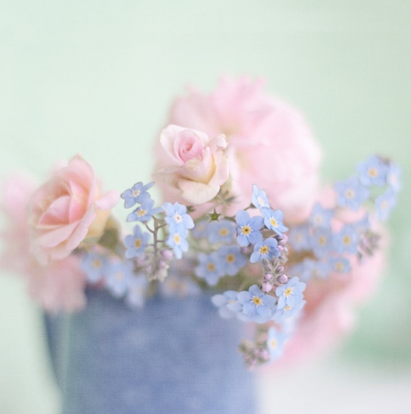 Букет в пастельных тонах
