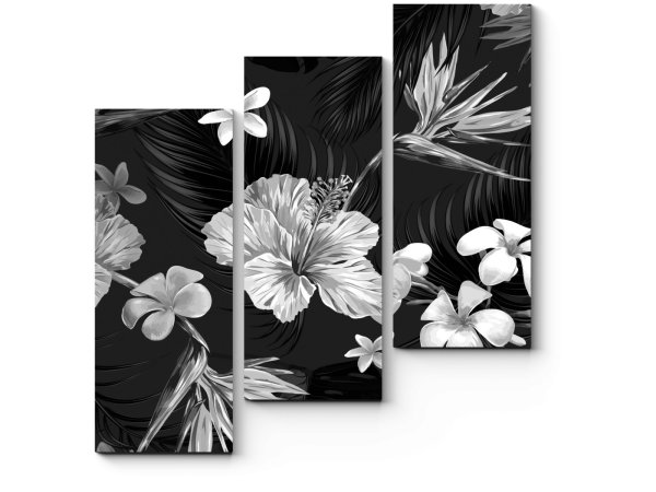 Панно черно белое на стену