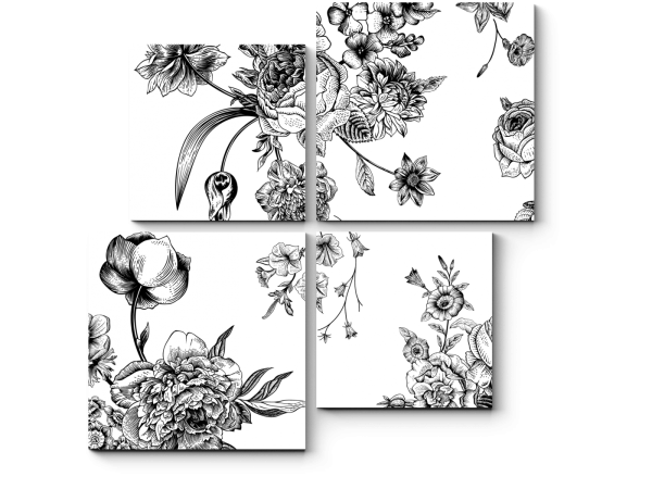 Картины в черно белом цвете