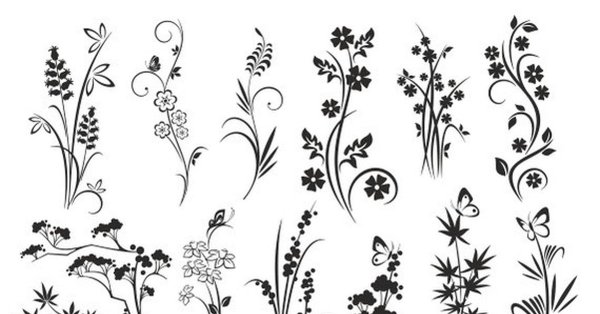 Стилизованные цветы