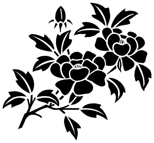 Абстракция в черно-белом цвете