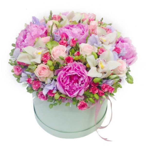 Нежные букеты в коробках