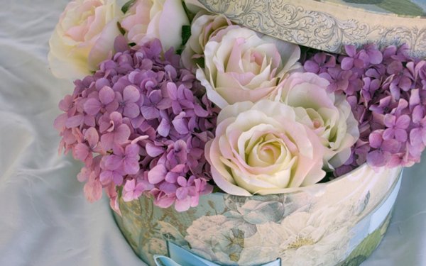 Цветы в ведре