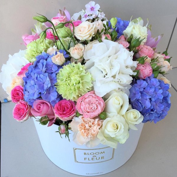 Букет гортензий с днем рождения