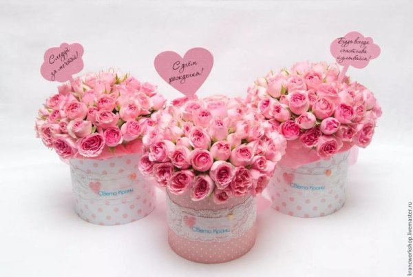 Открытки с днём рождения с цветами в коробке