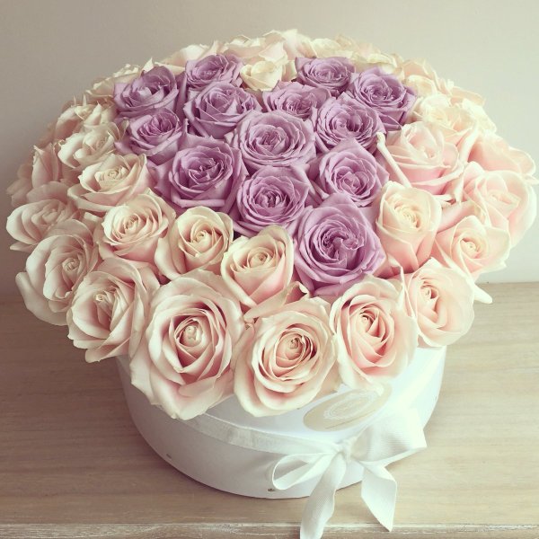 Красивый букет нежных роз