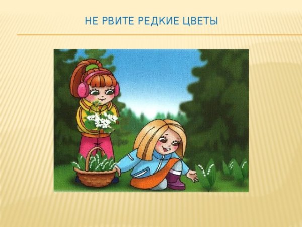 Не рвите редкие цветы