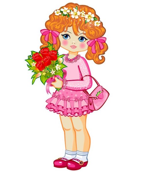 Девочка с цветами