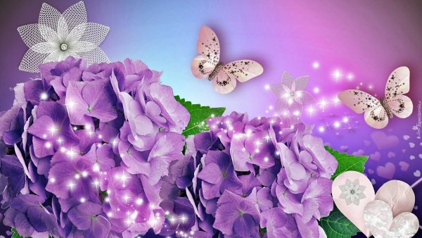 Фон с цветами