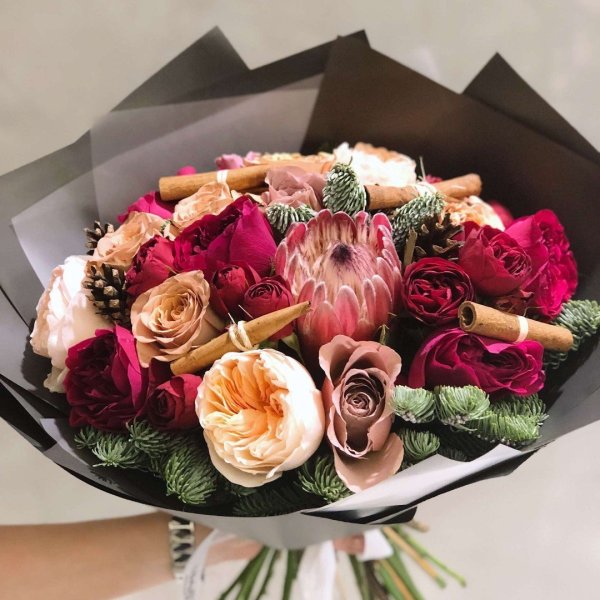 Креативные букеты для женщин