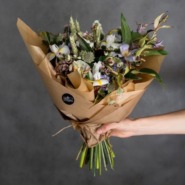 Необычный осенний букет