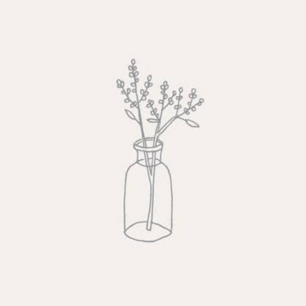 Девушка с букетом рисунок