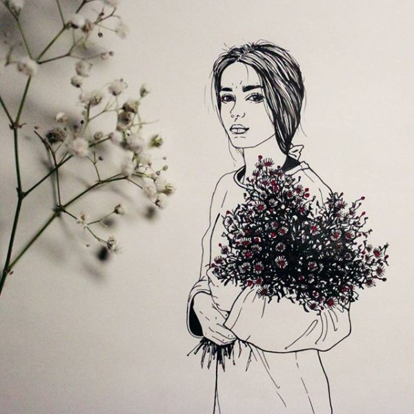 Эстетичные рисунки для срисовки лёгкие