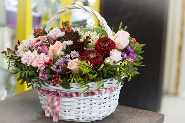 Корзинка с цветами