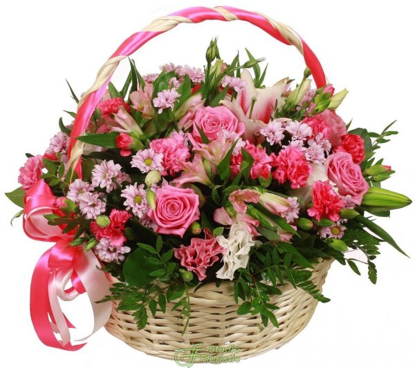 Букет в корзинке