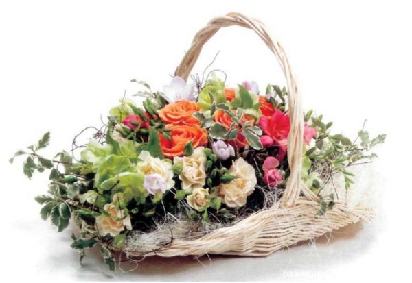 Букет в корзинке