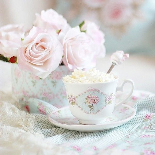 Чаепитие в стиле шебби Шик