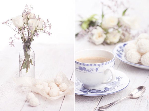 Завтрак в белых тонах