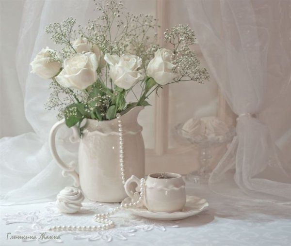 Красивые нежные натюрморты