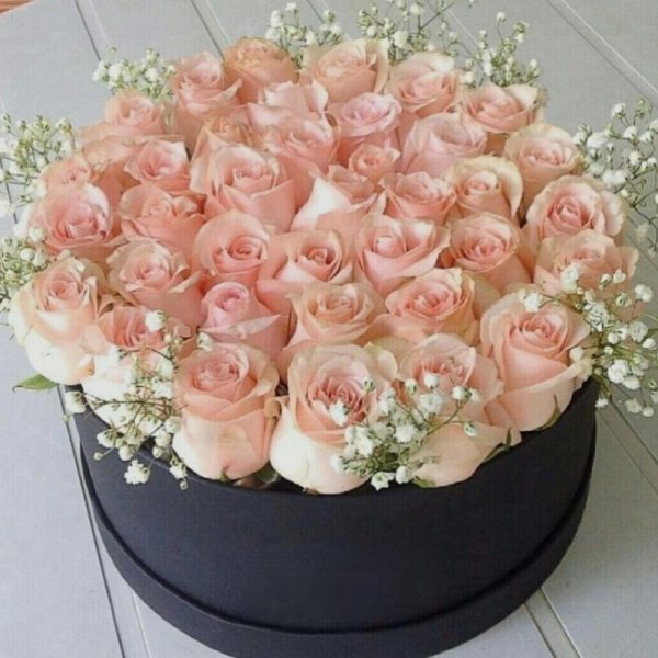 Роскошные букеты роз в коробках