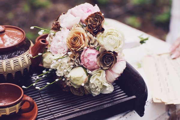 Утро кофе розы