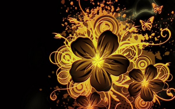 Золотистые цветы