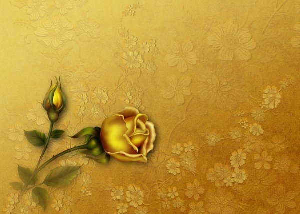 Золотые цветы