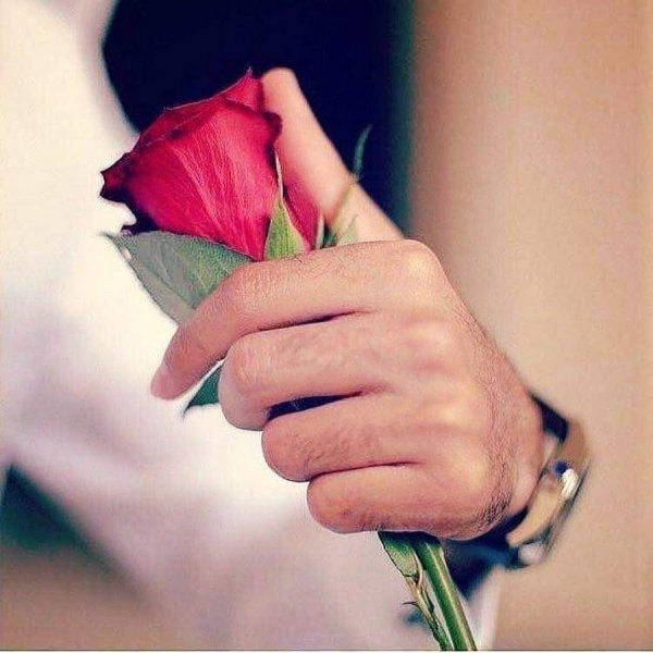 Букет роз в руках