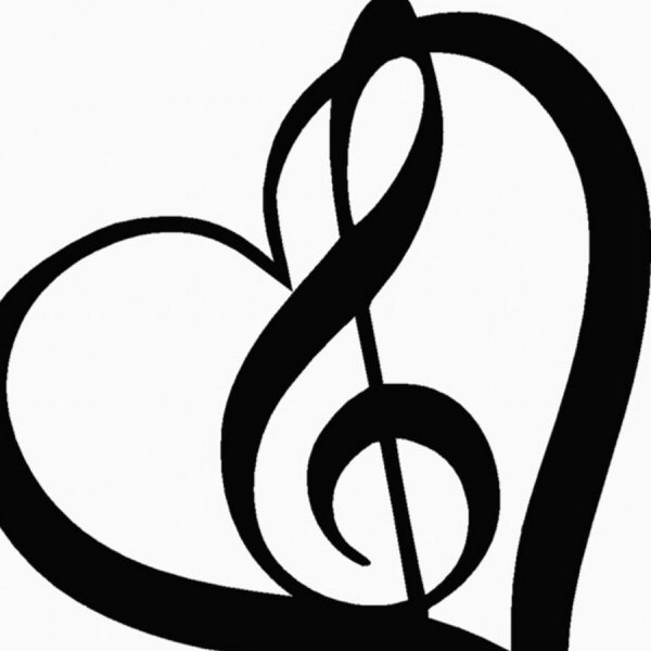 Рисунок Ноты и скрипичный ключ