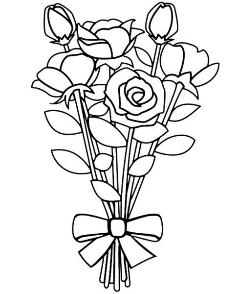 Цветы. Раскраска