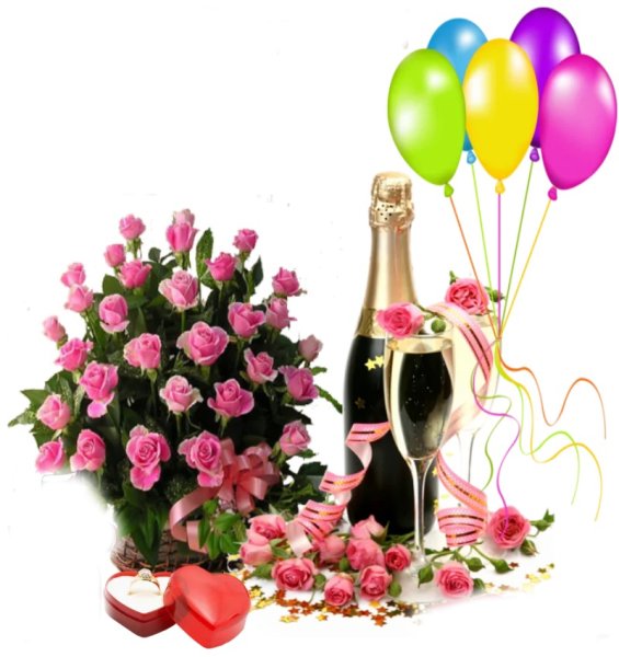 Шампанское в бокале