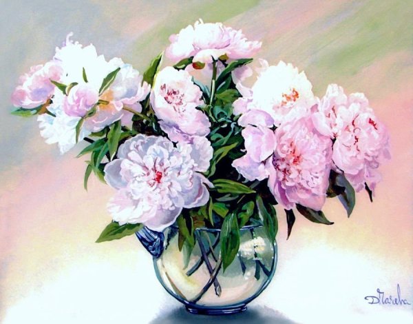 Рисование тюльпанов акварелью