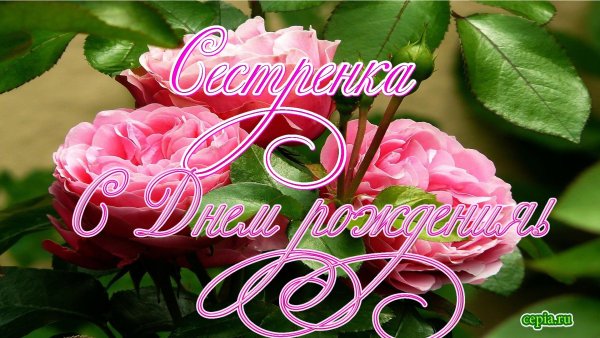 Поздравления с днем рожд сестре