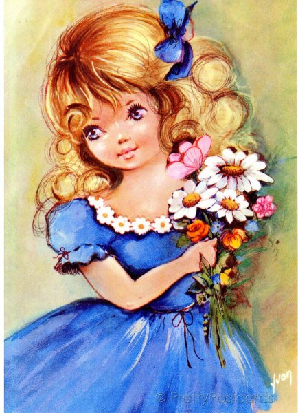 Девочка с цветочком