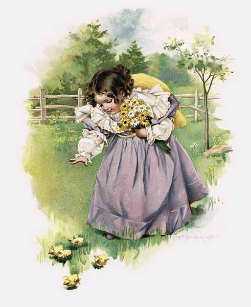 «Девушка в шляпе с цветами» (1865-1870)