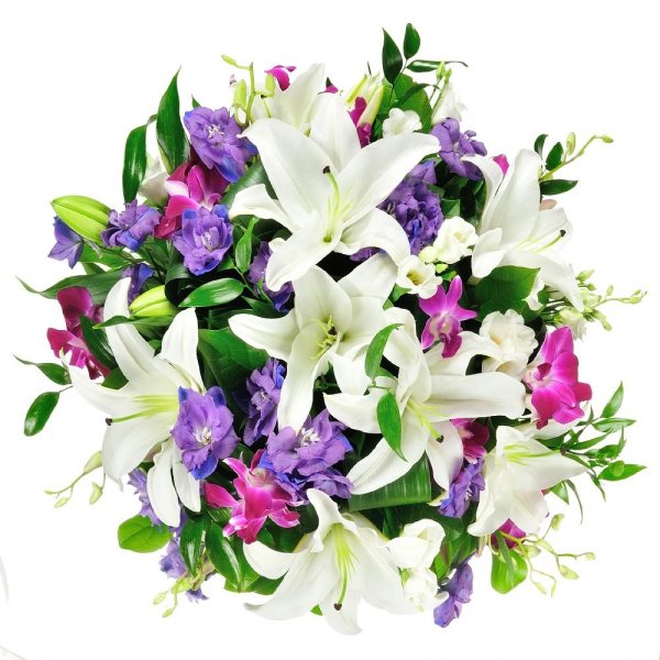 Букет "Лилия и ирисы"