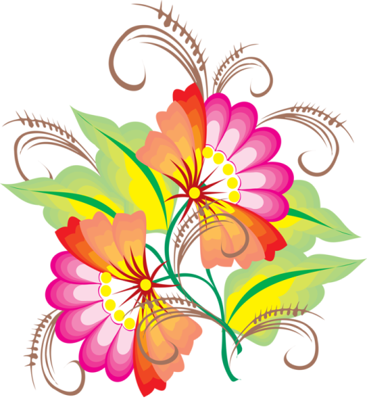 Фантастические цветы рисование