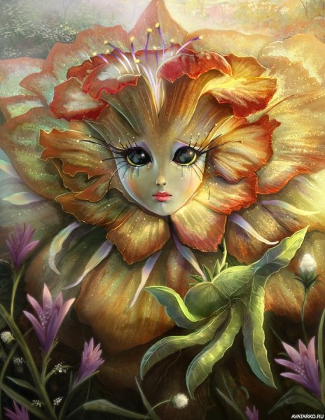 Волшебный цветок рисование