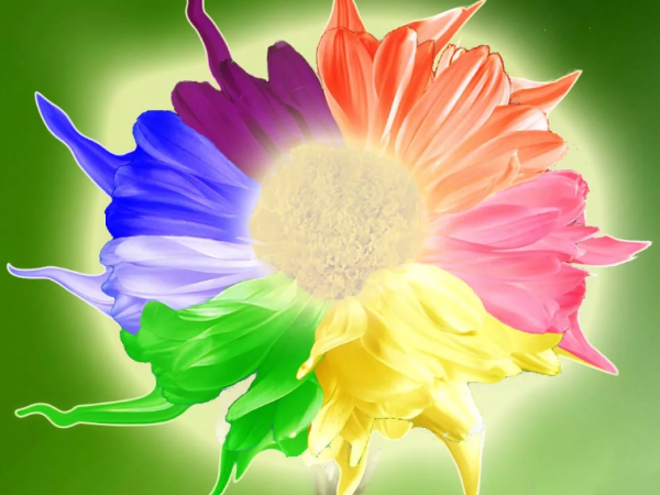 Фантастические цветы рисование