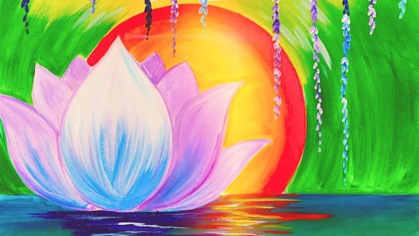 Правополушарное рисование одуванчики