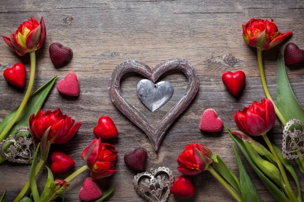 Сердце в цветах