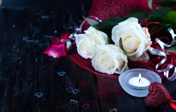 Сердечки цветочки