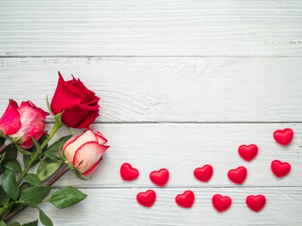 Цветы сердечки